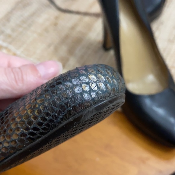 Stuart Weitzman Iridescent Snake Print Flats 7.5 - Picture 12 of 15